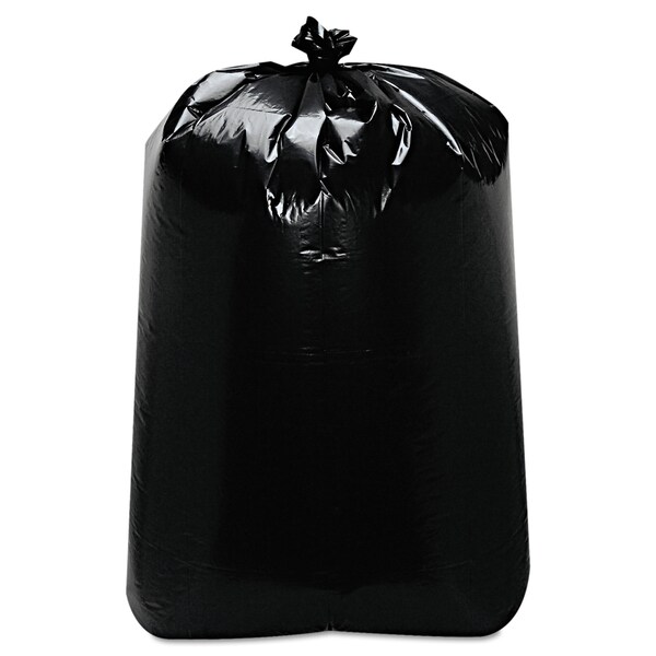 Trinity Plastics 60 gal Trash Bags, 22 in x 58 in, Extra Heavy-Duty, 1.7 mil, Black, 100 PK 100482 - main